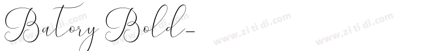 Batory Bold字体转换